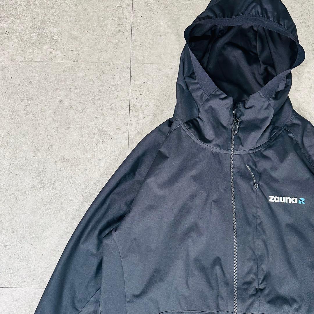 ほぼ未使用 美品 zauna ザウナスーツ上下セット セットアップ 黒 サイズL