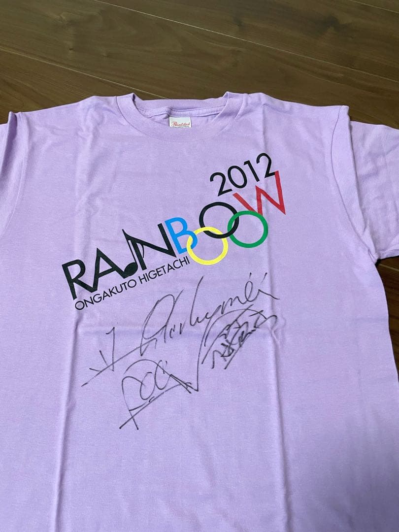 【1点物】【非売品】Hilcrhyme直筆サイン付き　音楽と髭達　限定Tシャツ