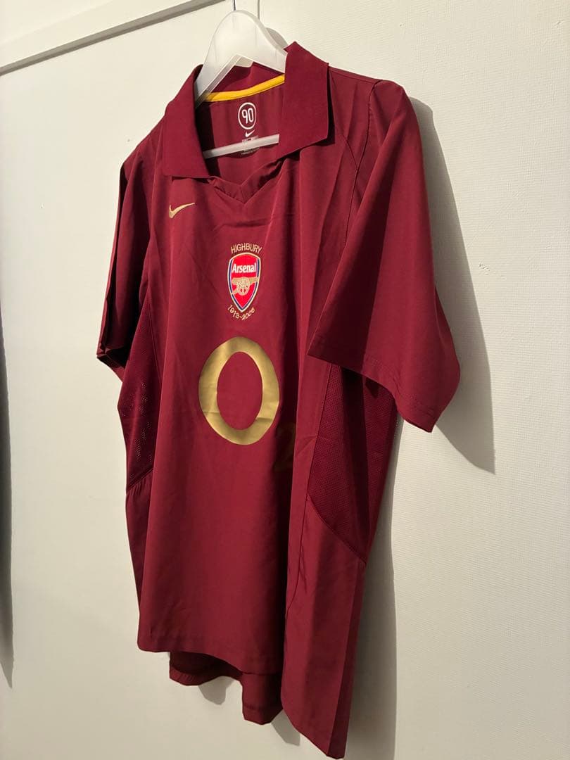希少　アーセナル　0506シーズン　ユニフォーム　ハイバリー　背番号なし