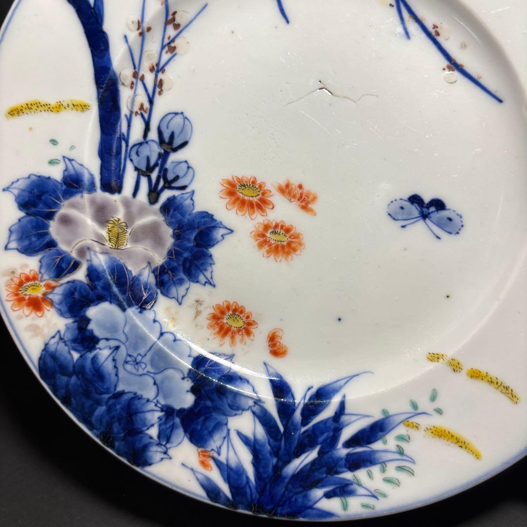 オールド香蘭社　明治期　デザート皿　里帰り品