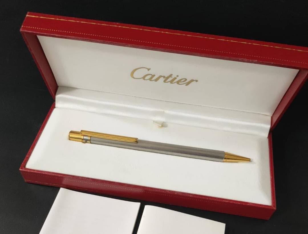 Cartier サントス ドゥ カルティエ ボールペン　シルバー　ゴールド