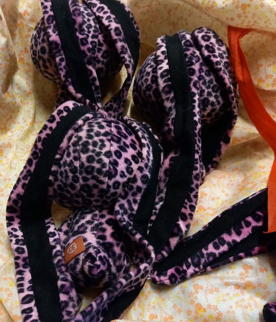 レア☆汎用うさぎ☆パンサーぬいぐるみ&マスコットキーホルダー4点セット☆