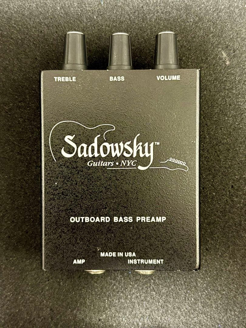 値下げ交渉可／Sadowsky プリアンプ／アウトボードプリアンプ／箱付き