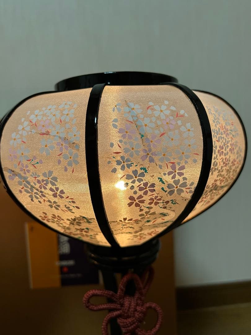 雪洞 ぼんぼり 桃の節句 ひな祭り 木製 古代吉野 2台セット