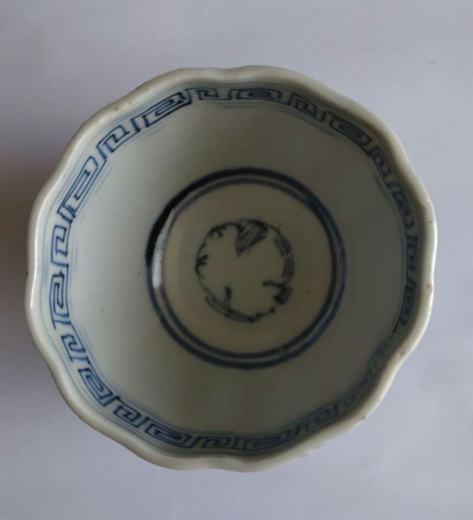 古伊万里　染付　湯呑み　江戸時代　骨董　アンティーク