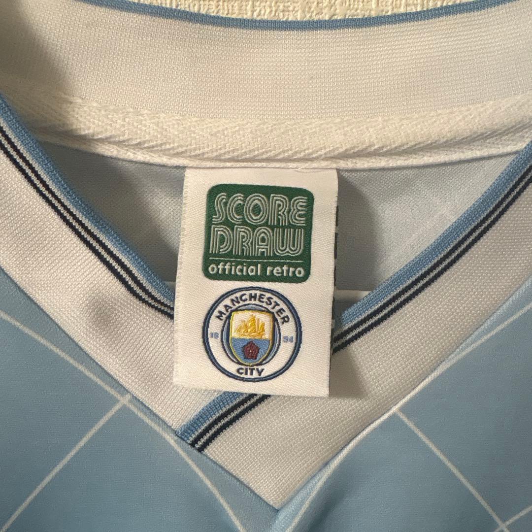 マンチェスター・シティ レトロユニフォーム 正規品　水色　oasis