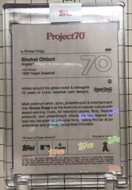 大谷翔平　890　スヌープドッグコラボ