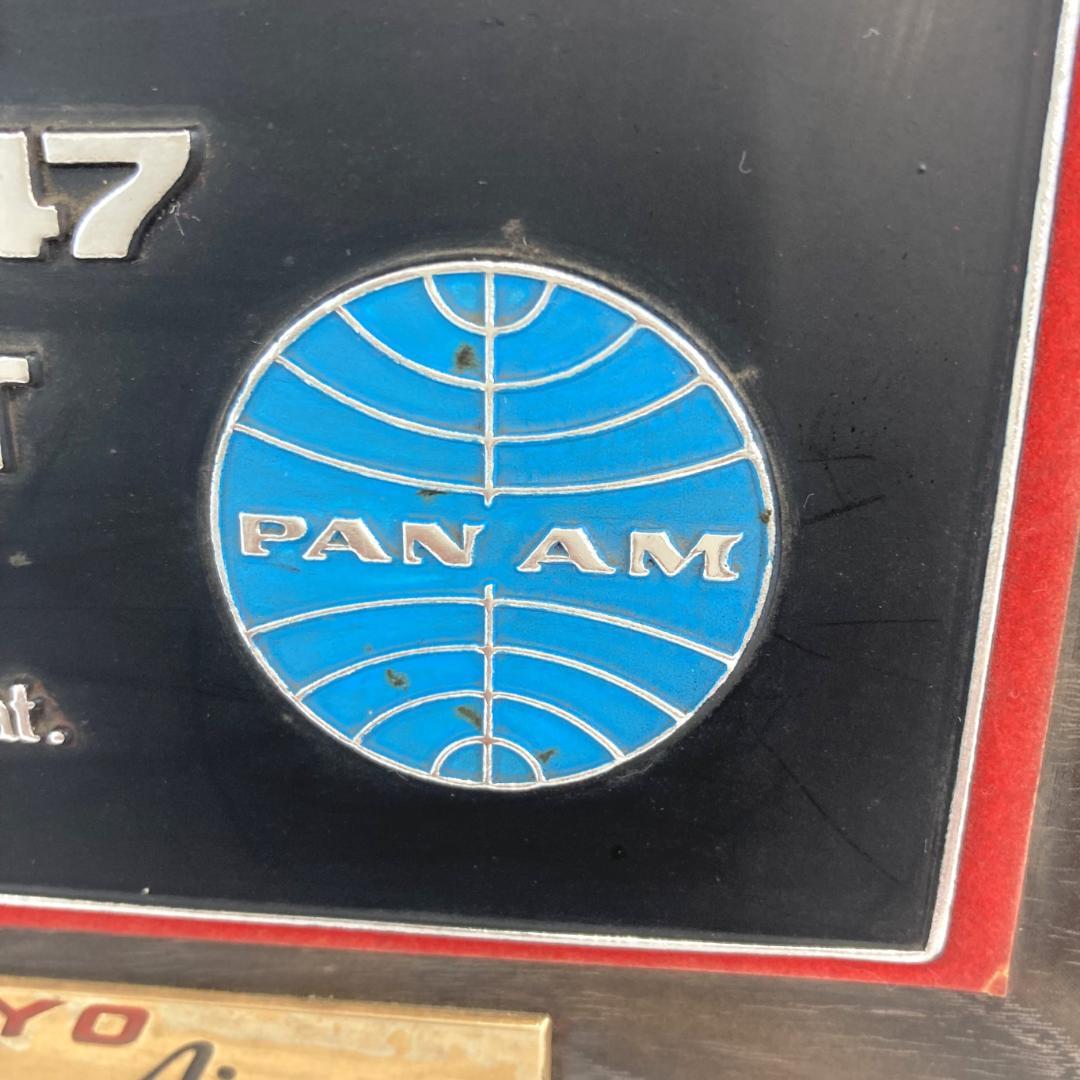 パンナムエアー ボーイング747 記念盾 東京国際空港