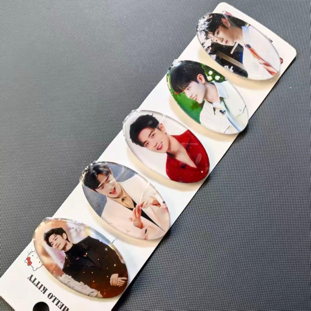 シャオジャン　肖战 レジンヘアピン5セット