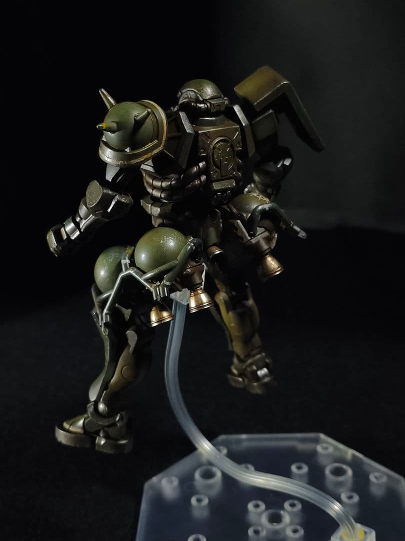 HG ザク(GQ) 全塗装完成品 ウェザリング仕上げ