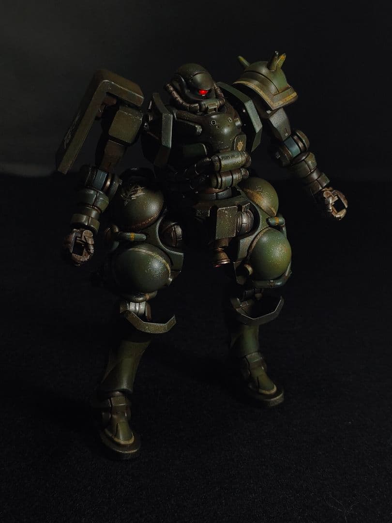 HG ザク(GQ) 全塗装完成品 ウェザリング仕上げ