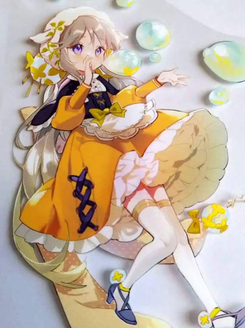 のこり１✩J18＃朝顔(PET)照妖鏡手帳切り売り海外人物マステケモ耳女の子