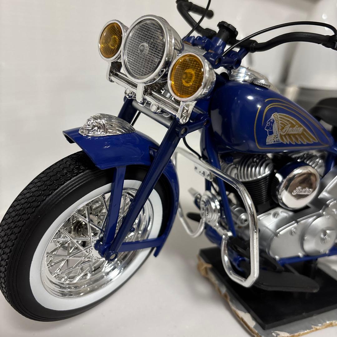 インディアンモーターサイクル ダイキャストモデル インディアン・チーフ ブルー