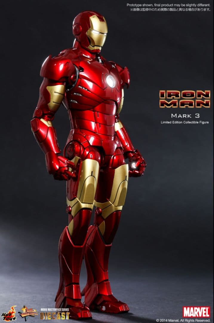 【新品未使用】ホットトイズ アイアンマン・マーク3 DIECAST 1/6