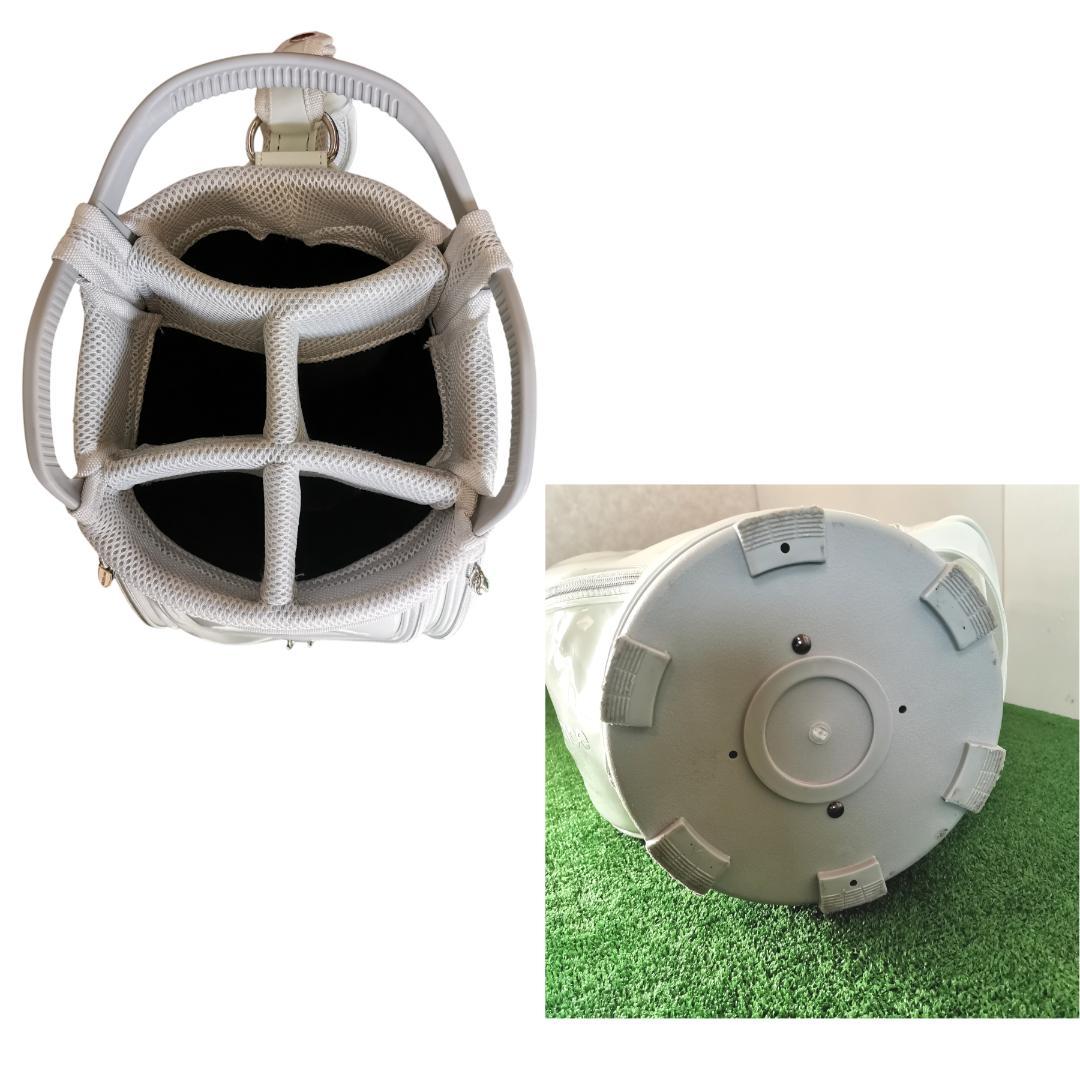 New Balance ニューバランス ゴルフキャディバッグ エナメル ホワイト