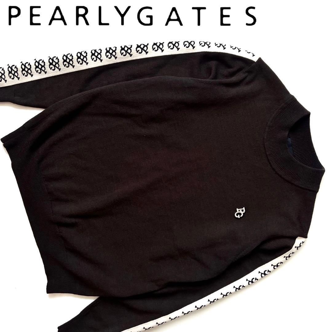 Pearlygates パーリーゲイツ　サイドロゴ　モックネック　ニット　ゴルフ