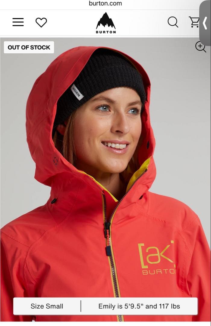 バートン Burton [ak] スノーボードジャケット XS