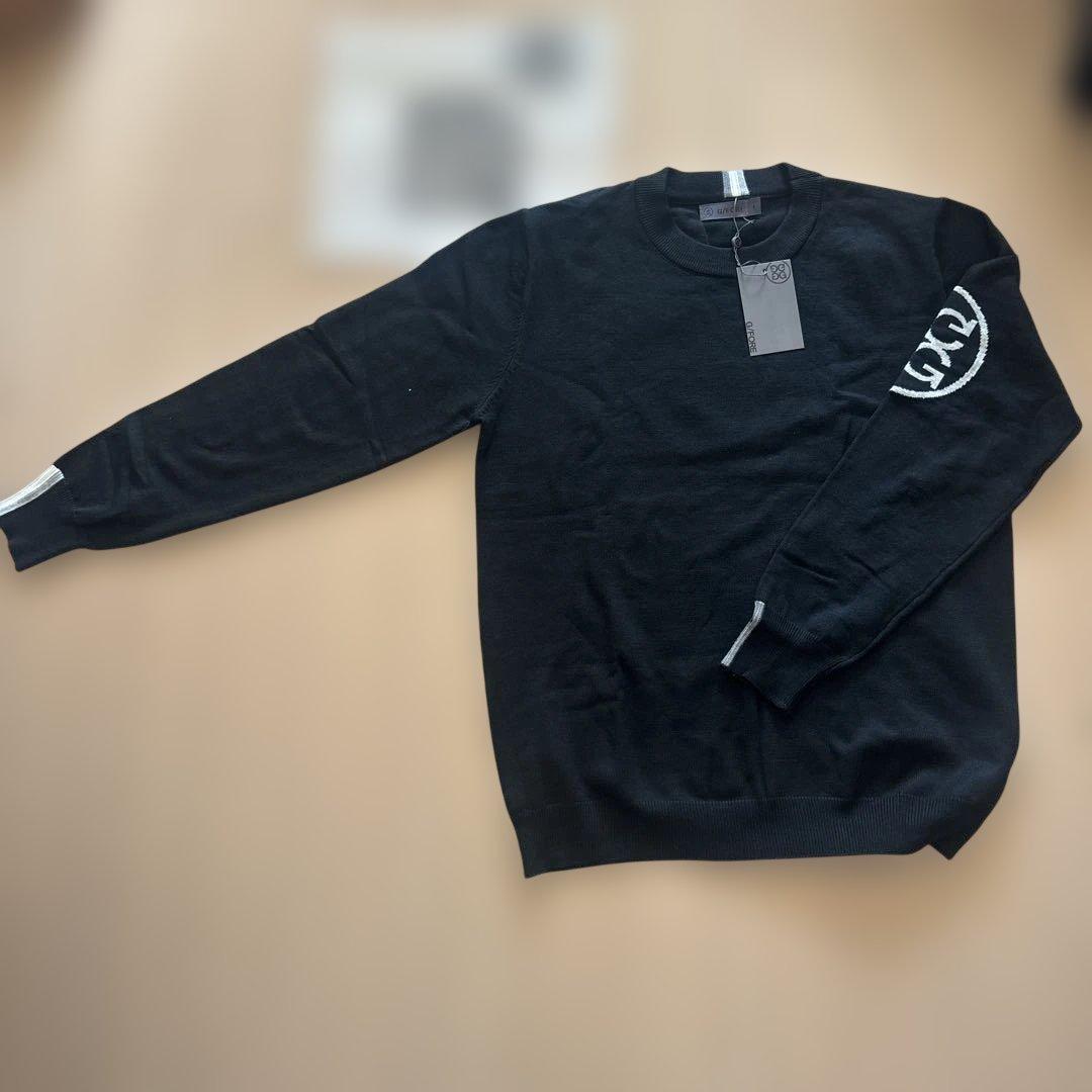 ★新品★ G/FORE ロゴ ブラック クルーネックセーター 秋冬