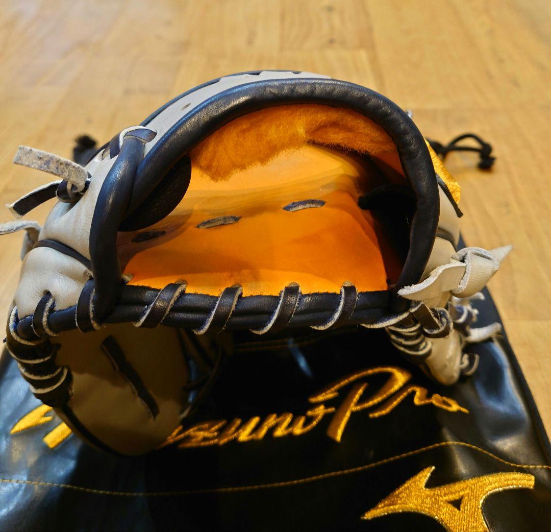 ミズノプロ オーダー 軟式 投手 グレー