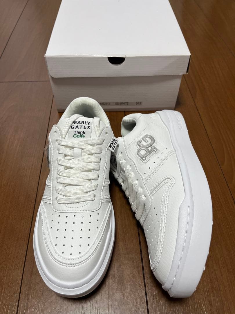 PEARLY GATES Think Golf ホワイト ゴルフシューズ