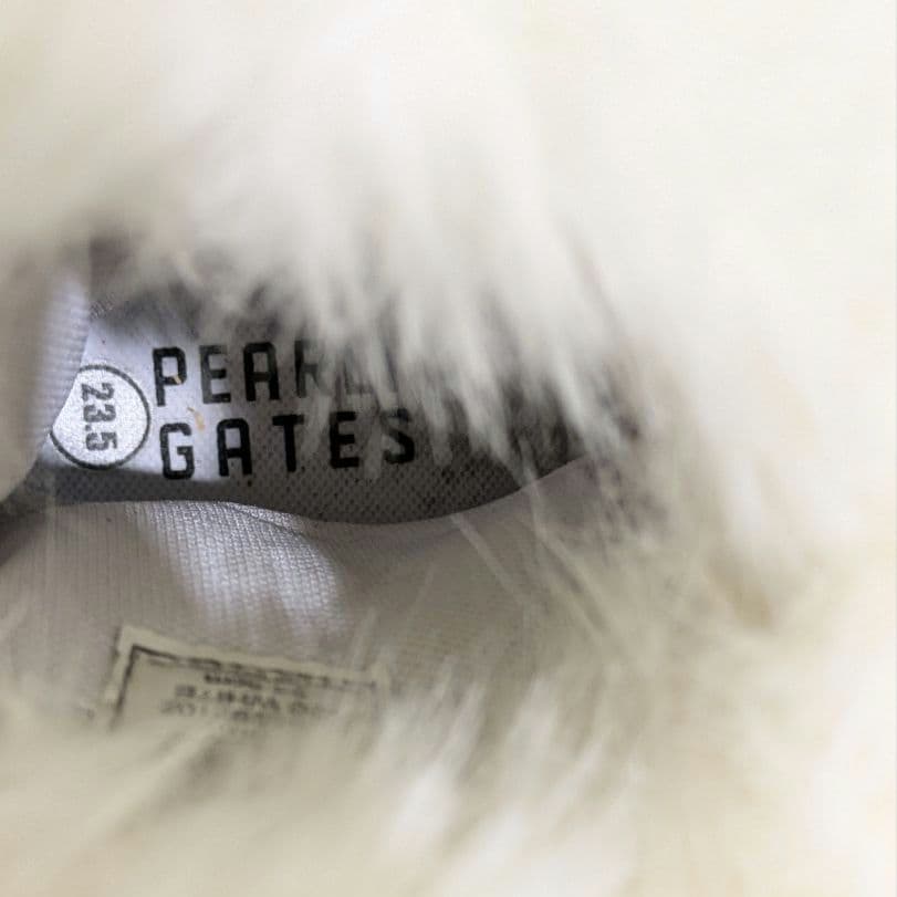 PEARLY GATES ファー付ゴルフシューズ 23.5cm 定価41800円