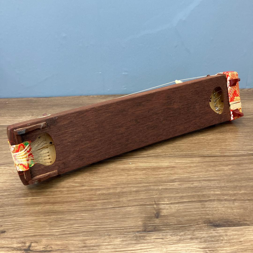 昭和レトロ ミニ琴 13弦 お琴 楽譜 元箱付き 弦楽器 伝統工芸 和楽器