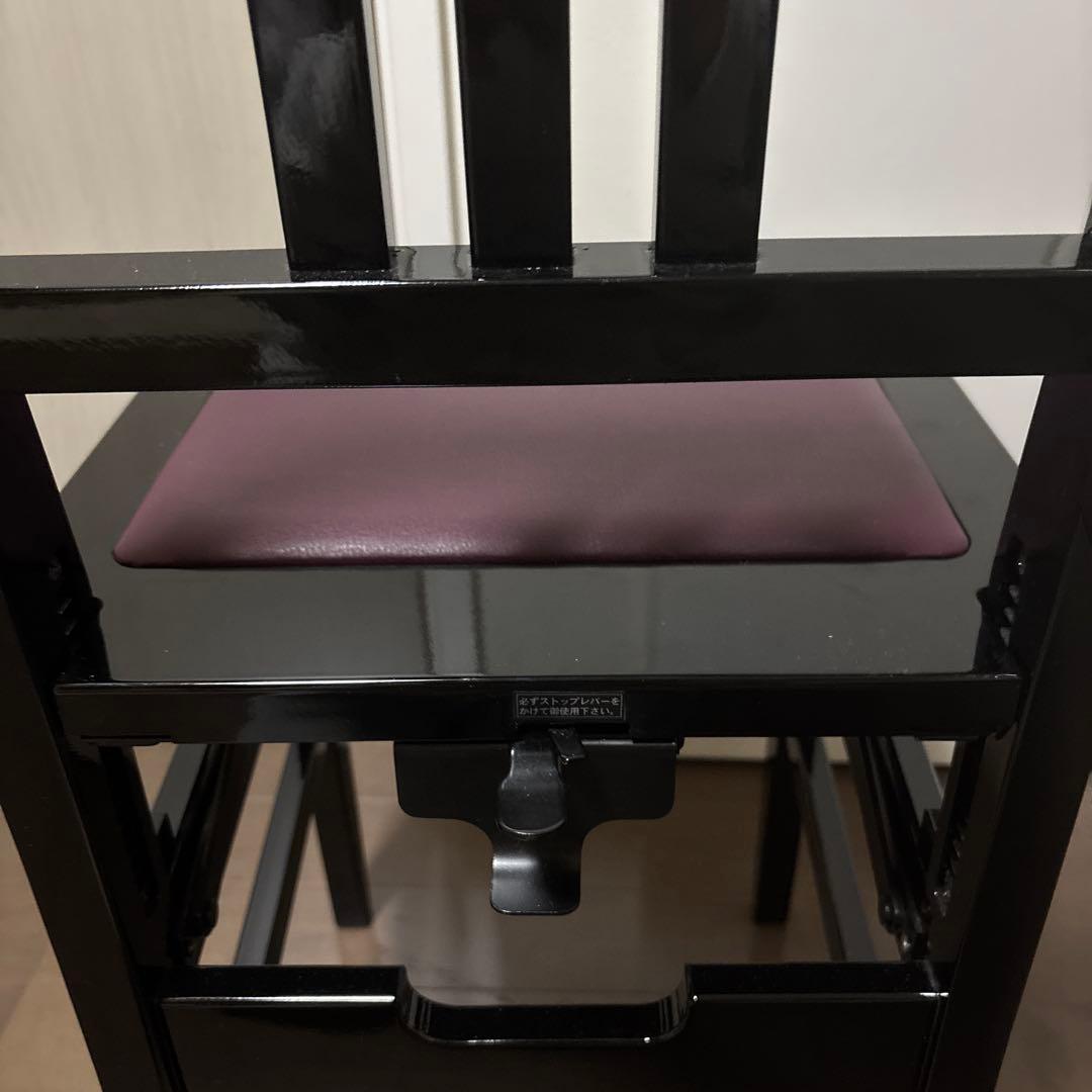 ピアノ　椅子　　トムソン椅子　黒　イス　チェアほぼ未使用❗️