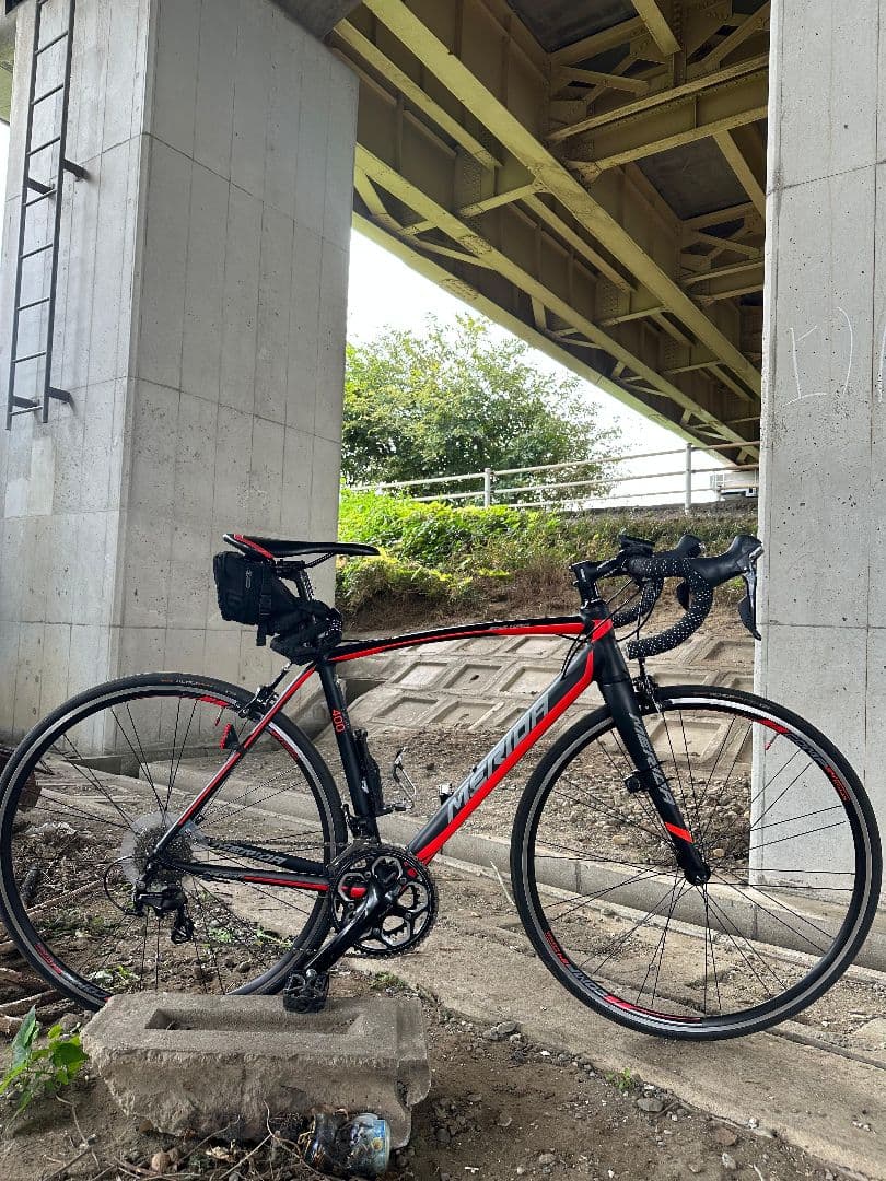 MERIDA ロードバイク ブラック/レッド 700C