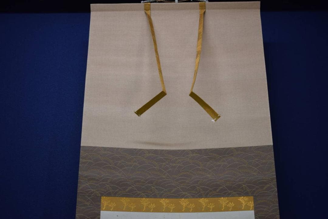 不詳/作者不詳/人物薪割画賛/人物/布袋屋掛軸HJ-882