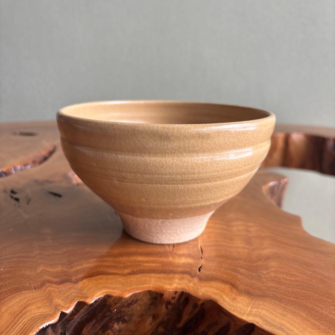 京焼 清和窯 原賢次(祥雲) 「八代将軍吉宗公 唐津桑原写」抹茶碗 (144)