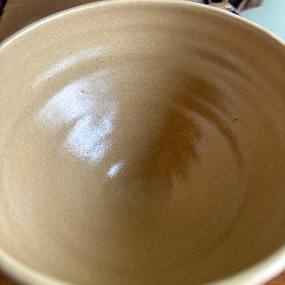 京焼 清和窯 原賢次(祥雲) 「八代将軍吉宗公 唐津桑原写」抹茶碗 (144)