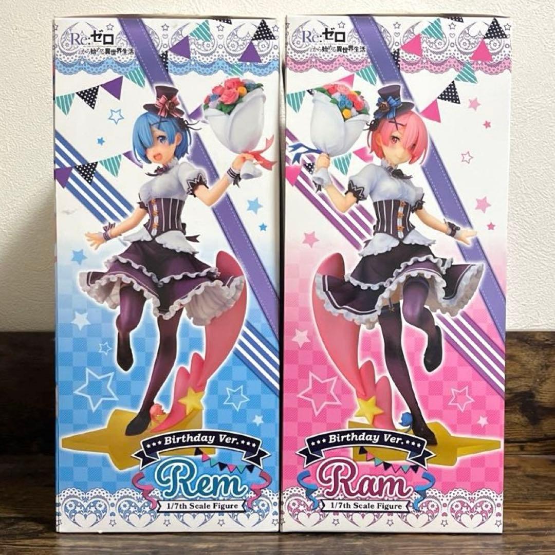 リゼロ　1/7スケール　フィギュア　レム　ラム　生誕祭　Ver.