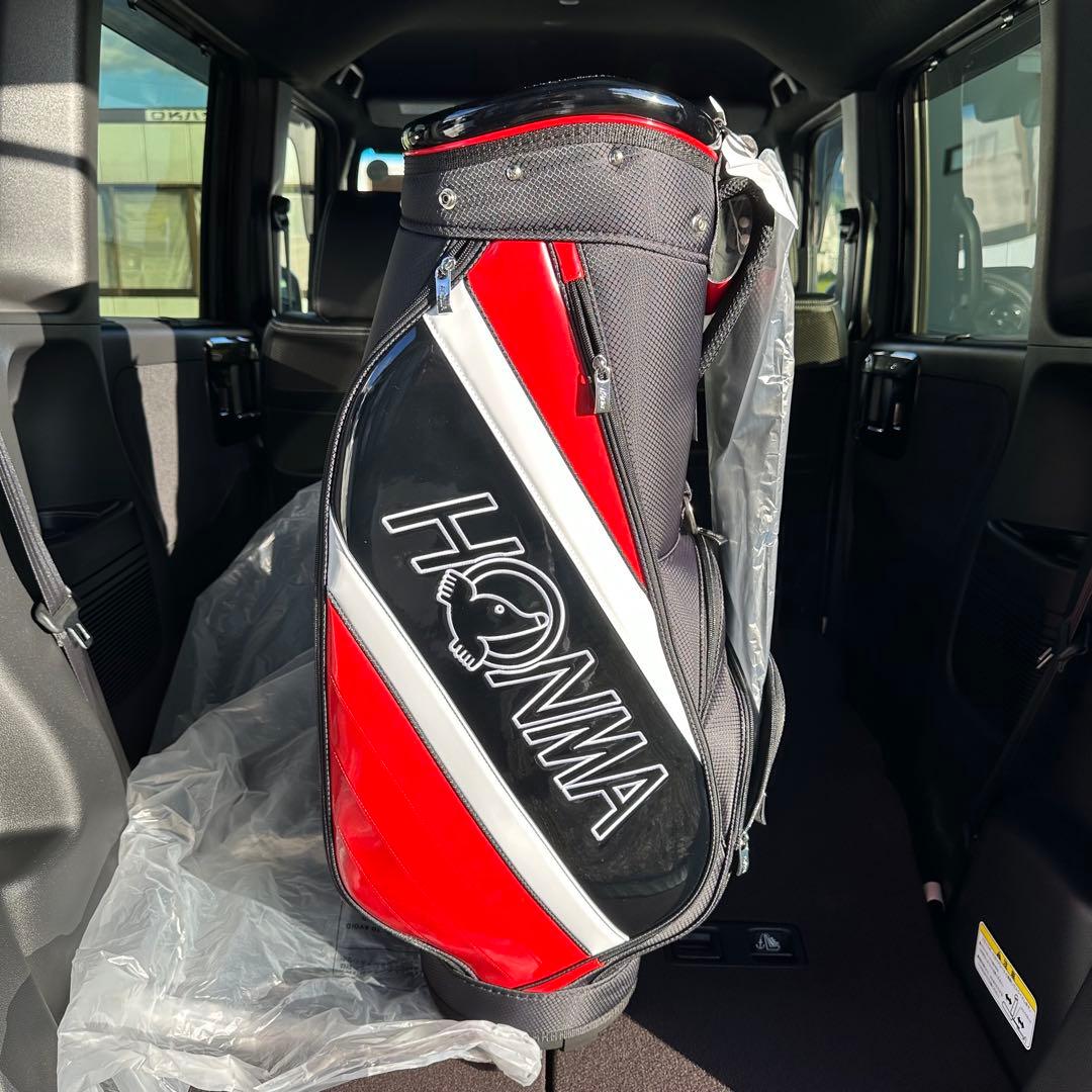 【新品未使用】HONMA キャディバッグ BK/RED
