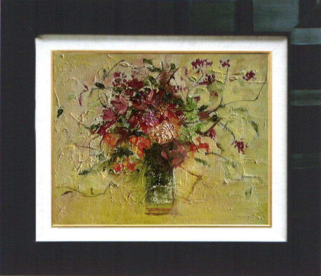 油絵 菅家令子 絵 絵画 インテリア F4-070702 花