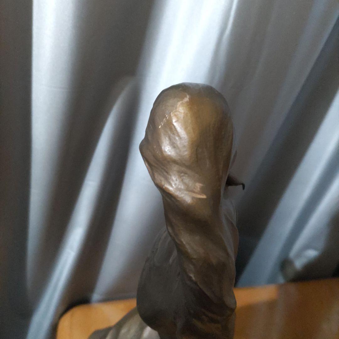 大道寺光弘ブロンズ製女性像 木もれびのなかで約35cm