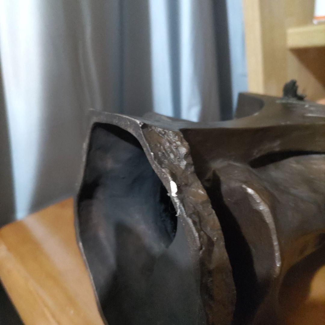 大道寺光弘ブロンズ製女性像 木もれびのなかで約35cm