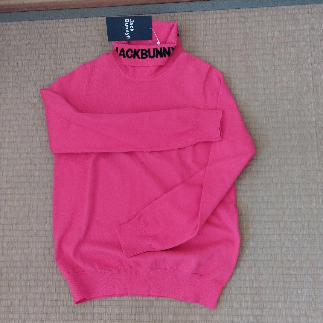 JACK BUNNY ピンク タートルネックセーター