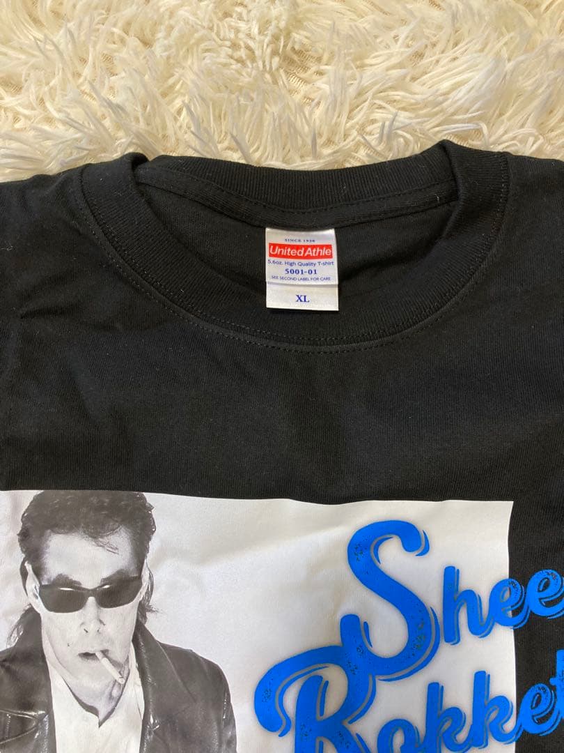 未使用 シーナアンドロケッツ黒色 Tシャツ XLサイズ ロゴ入りキャップ付き