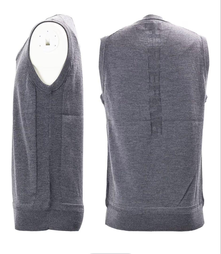 定価¥26,400／新品タグ付き　メリノウール100％ Vネックベスト XL