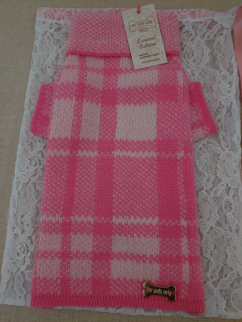 for pets only新品スペシャルオーダーカシミア・ミラノ店限定品Sサイズ