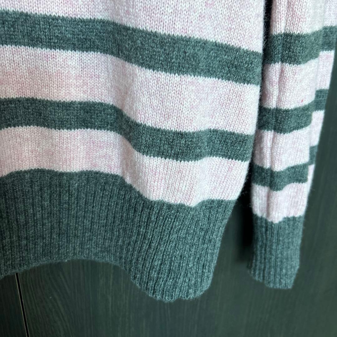 一度着用 マンシングウェア ニット ウール セーター ゴルフ スポーツ