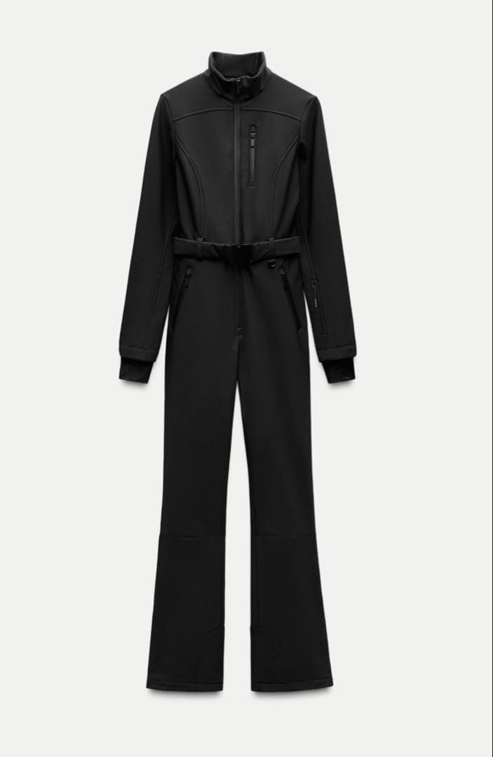 新品 ZARA 定価22,990円 ジャンプスーツ ブラック S ラスト1点♪