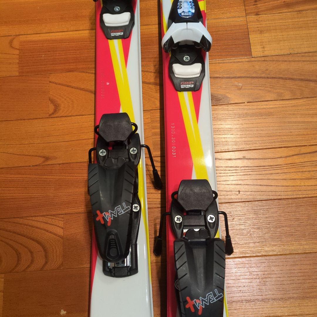 GURKE 22 スキー 130cm カラフル、ポール、ブーツ３点セット