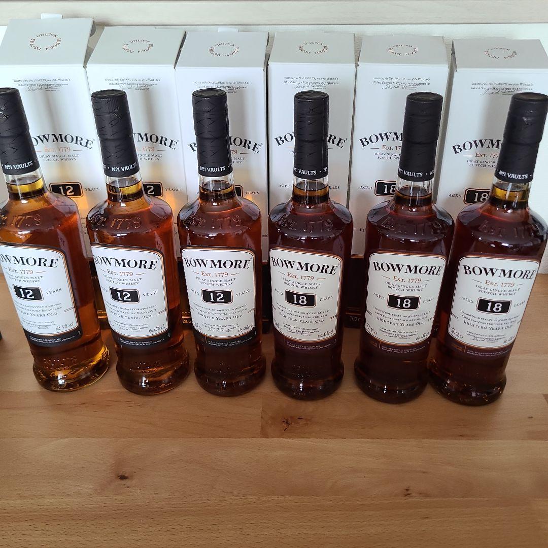 BOWMORE 12年 18年 ウイスキー 6本セット
