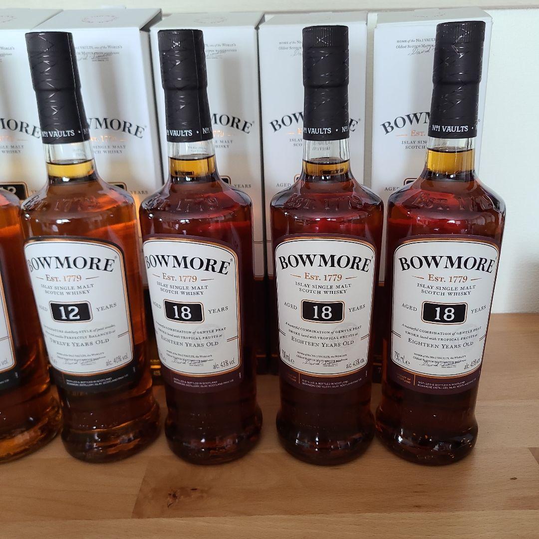 BOWMORE 12年 18年 ウイスキー 6本セット