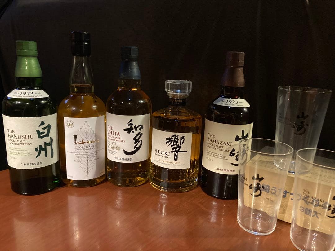 値上げ直前！希少ウィスキー５本セット山崎白州　おまけ付！