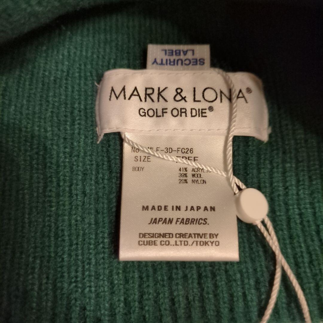 MARK & LONA ニット帽　カーキ