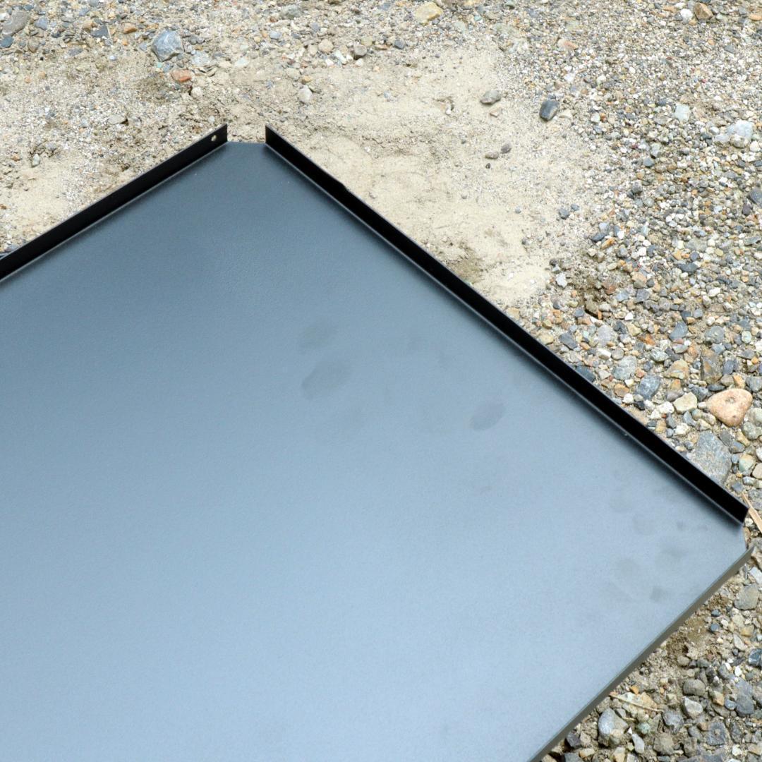 フィールドラック×２　オリジナルスチール天板（ブラック）　収納ケース　セット