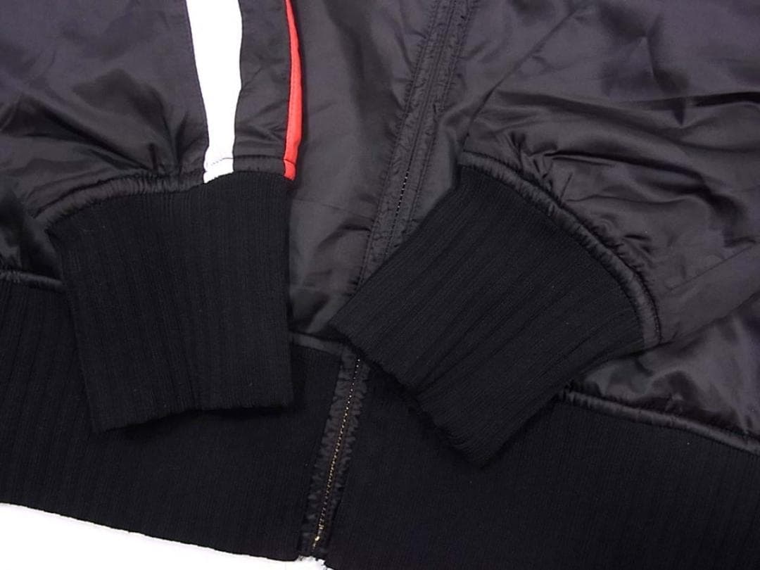 極美品　ルコック　 ジップ ジャケット　レディース L　刺繍 ロゴ　黒　ゴルフ