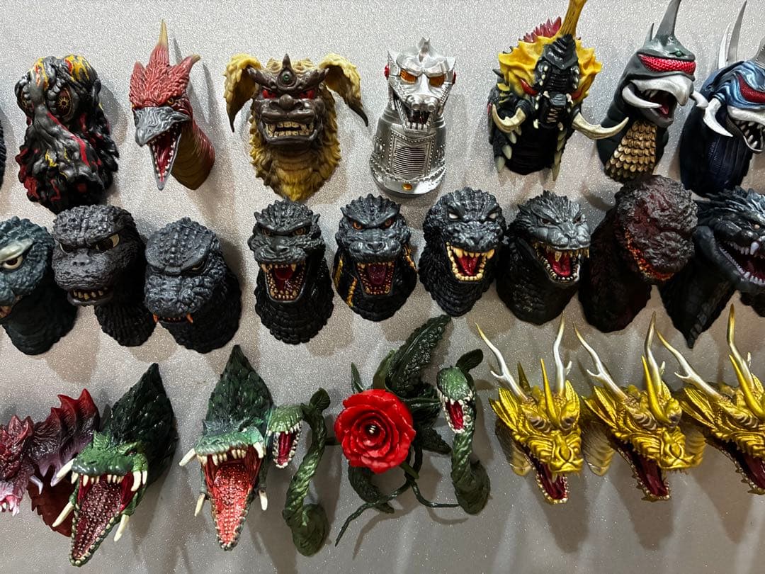 ゴジラヘッドマグネットゴジラ ４０個